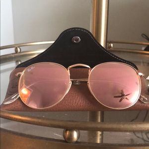 Authentic pink ray ban sunnies ☀️